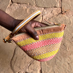 Zipper basket with strap - colourful collection