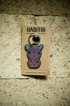 Hippo keychain . Colourful Maasai beaded keychain.