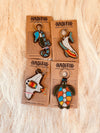 Turtle keychain . Colourful Maasai beaded keychain.