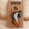 Whale keychain . colourful Maasai beaded keychain.