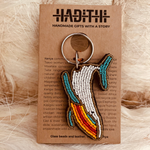 Whale keychain . colourful Maasai beaded keychain.