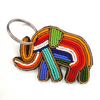 Elephant full body keychain . colourful Maasai beaded keychain.