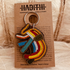 Elephant full body keychain . colourful Maasai beaded keychain.