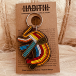 Elephant full body keychain . colourful Maasai beaded keychain.