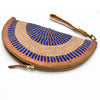 Fineweave clutch bag with strap - colourful collection