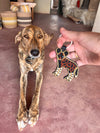 Wild dog keychain . Colourful Maasai beaded keychain.