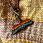 Dragonfly keychain . Colourful Maasai beaded keychain.