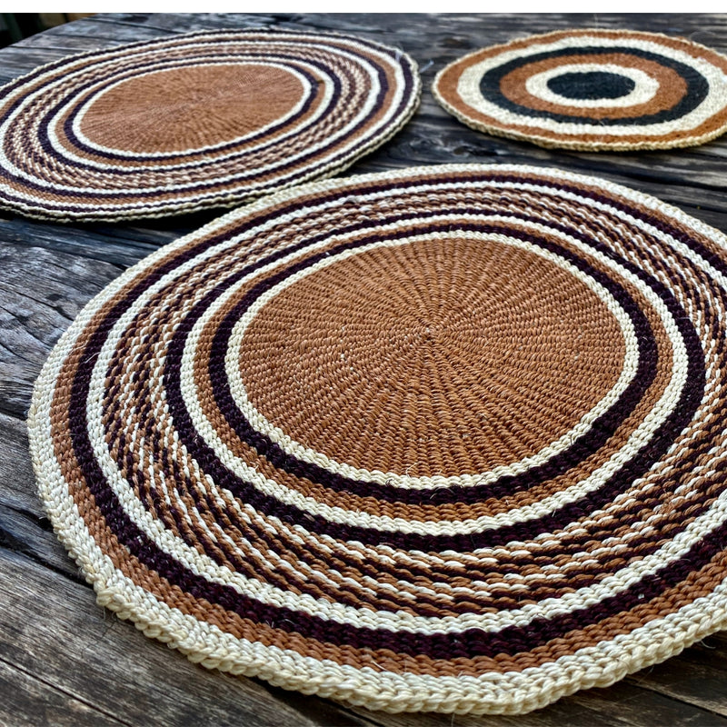 Fineweave placemat set of two -- natural collection
