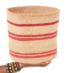 Sisal basket - practical red collection