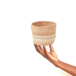 Sisal basket - practical natural collection