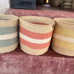 Sisal basket - Zebra design