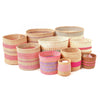Sisal basket - practical pink collection