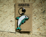 Dolphin keychain . colourful Maasai beaded keychain.