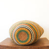 L . basket . sisal . fineweave . colourful . one-of-a-kind . 107