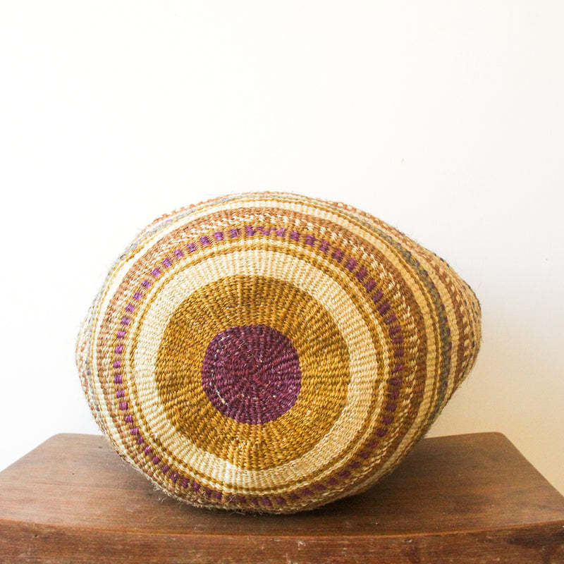 L . basket . sisal . fineweave . colourful . one-of-a-kind . 111
