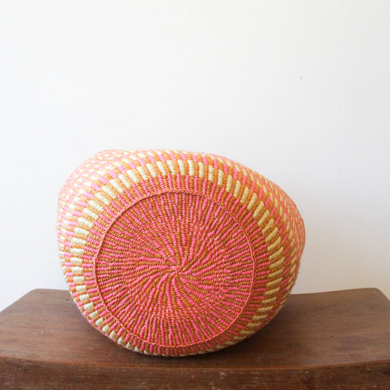 M . basket . sisal . fineweave . colourful . one-of-a-kind . 104