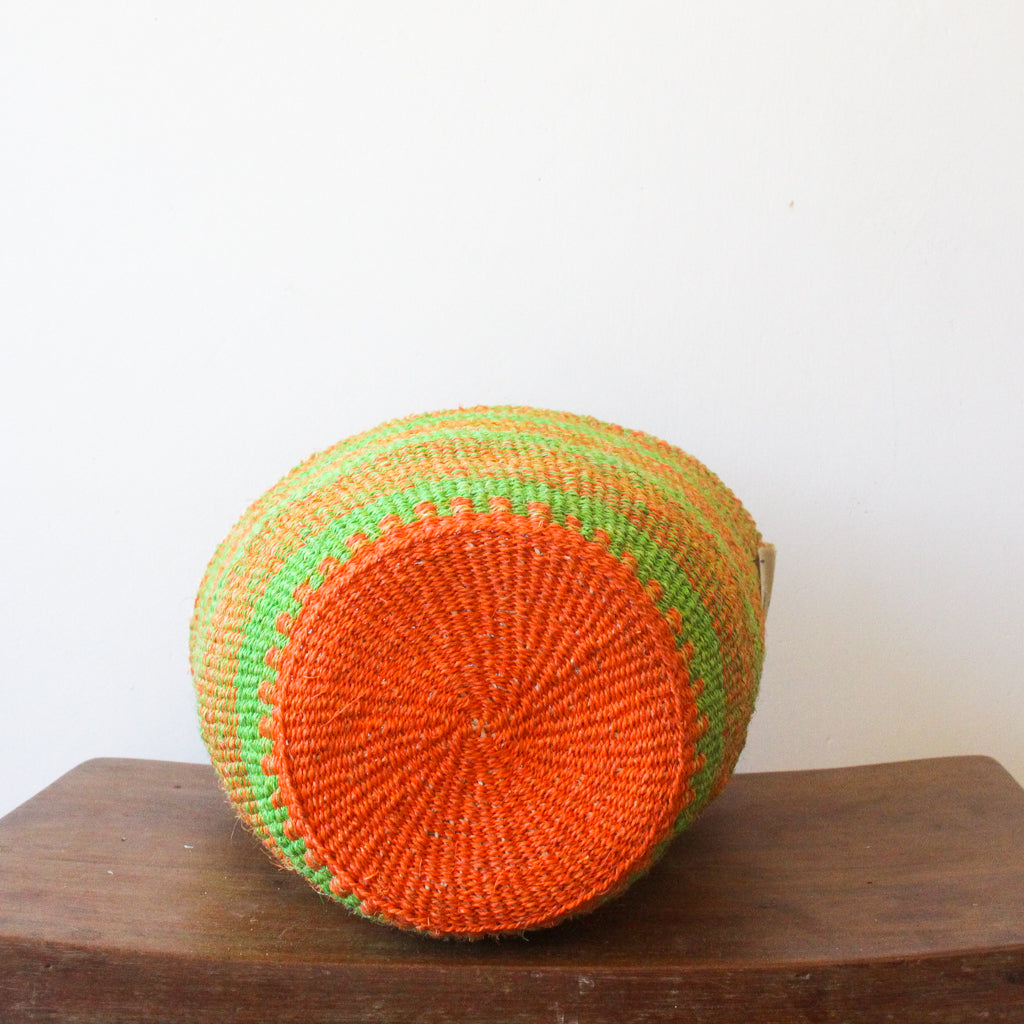M . basket . sisal . fineweave . colourful . one-of-a-kind . 107