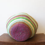 M . basket . sisal . fineweave . colourful . one-of-a-kind . 111