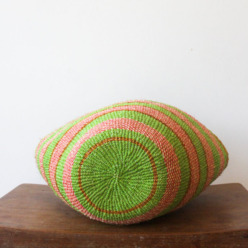 M . basket . sisal . fineweave . colourful . one-of-a-kind . 114