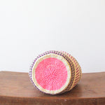 XS . basket . sisal . fineweave . colourful . one-of-a-kind . 124