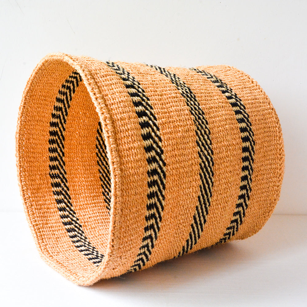 L . basket . sisal . practical weave . one-of-a-kind . BW104