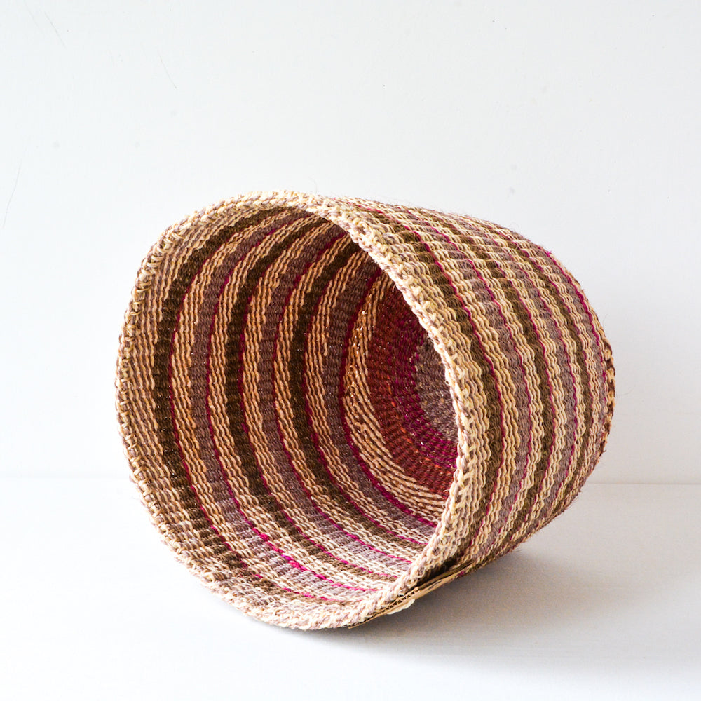 M . basket . sisal . practical weave . one-of-a-kind . BW102