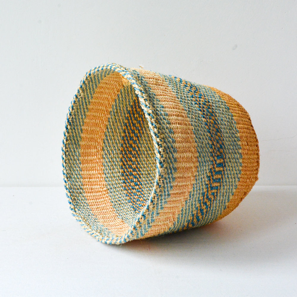 S . basket . sisal . practical weave . one-of-a-kind . B101