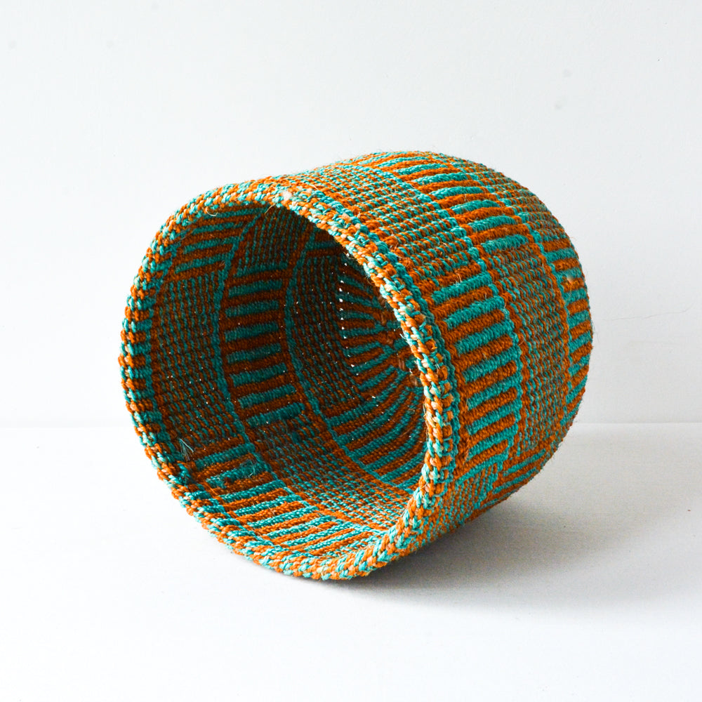 S . basket . sisal . practical weave . one-of-a-kind . B103
