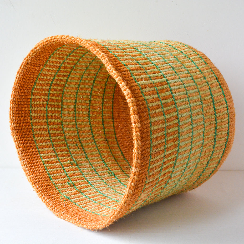 L . basket . sisal . practical weave . one-of-a-kind . G103