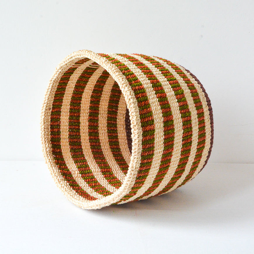S . basket . sisal . practical weave . one-of-a-kind . G101