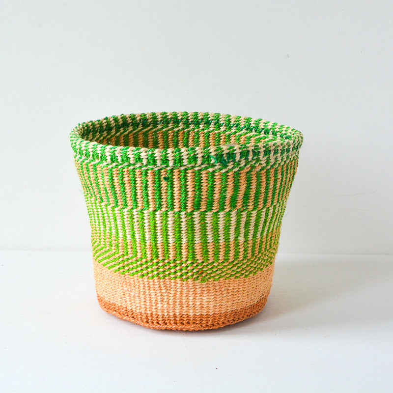 Colourful Basket - yellow, green