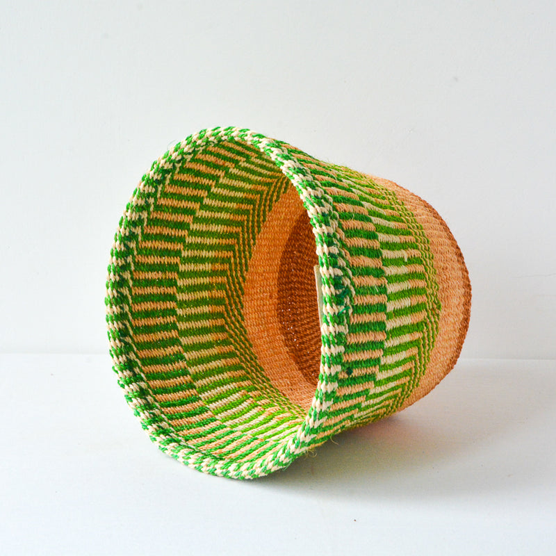 S . basket . sisal . practical weave . one-of-a-kind . G104