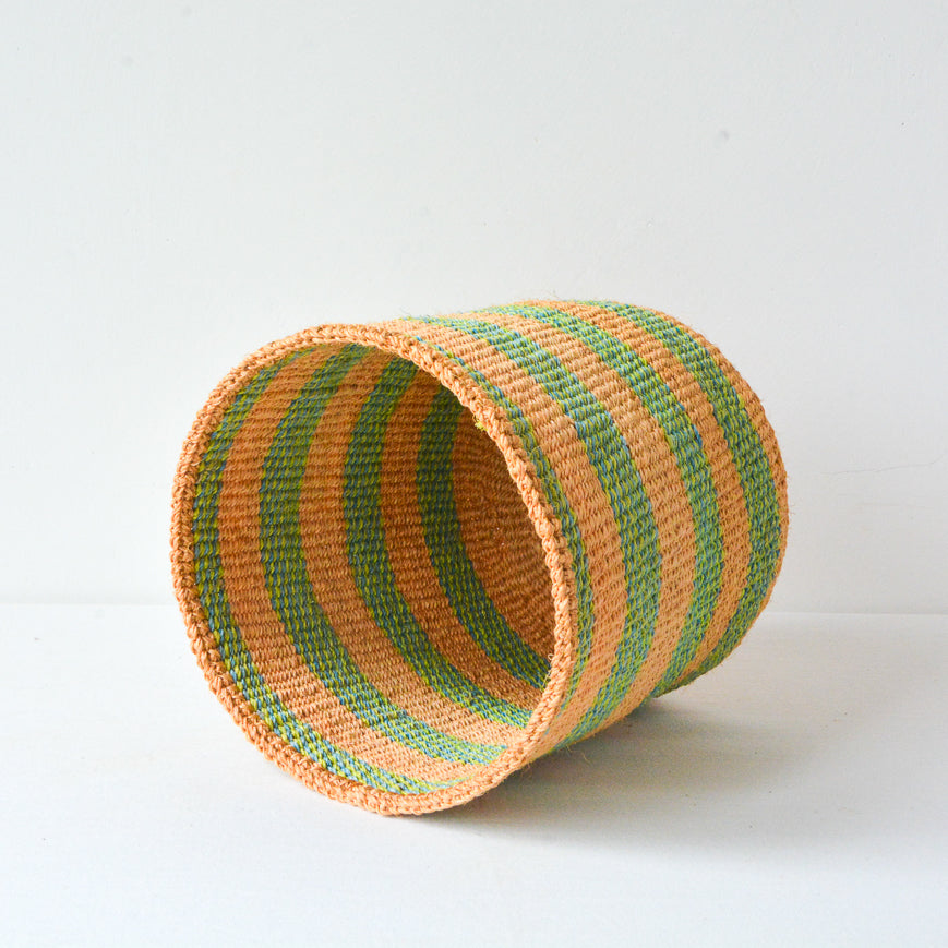 S . basket . sisal . practical weave . one-of-a-kind . G107
