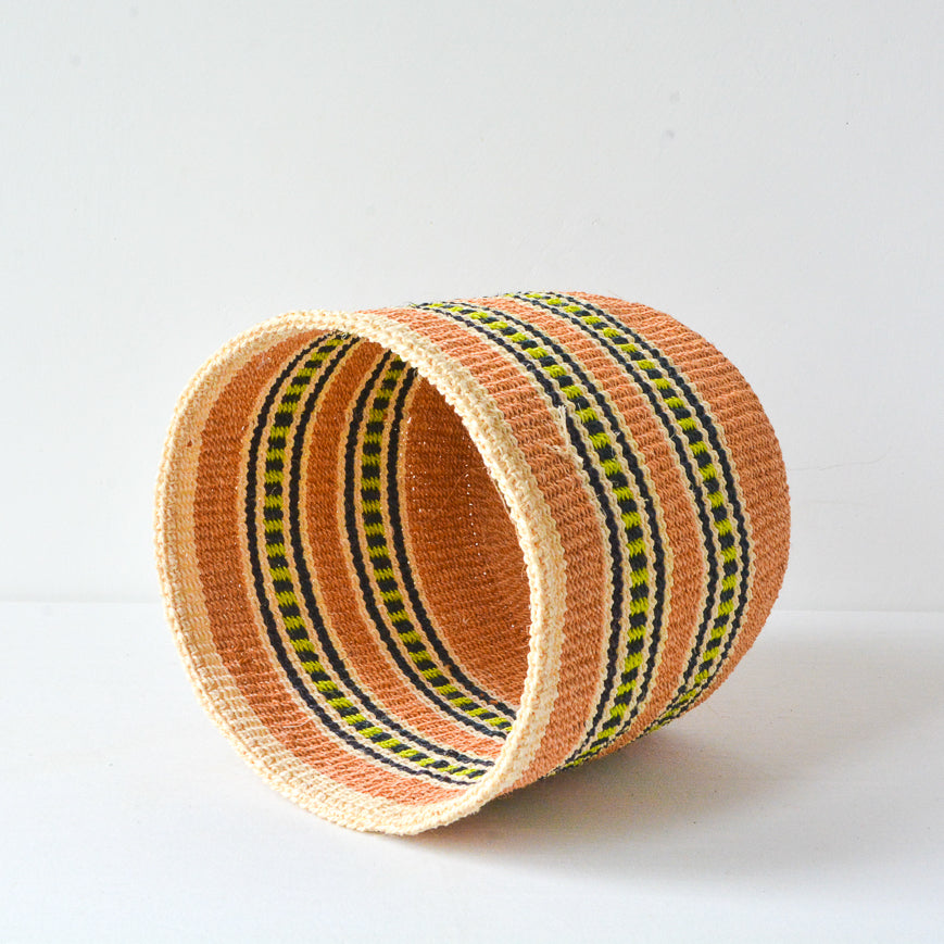 S . basket . sisal . practical weave . one-of-a-kind . G108