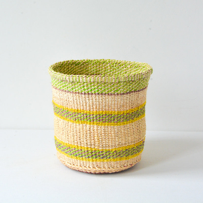 Colourful Basket - yellow, green