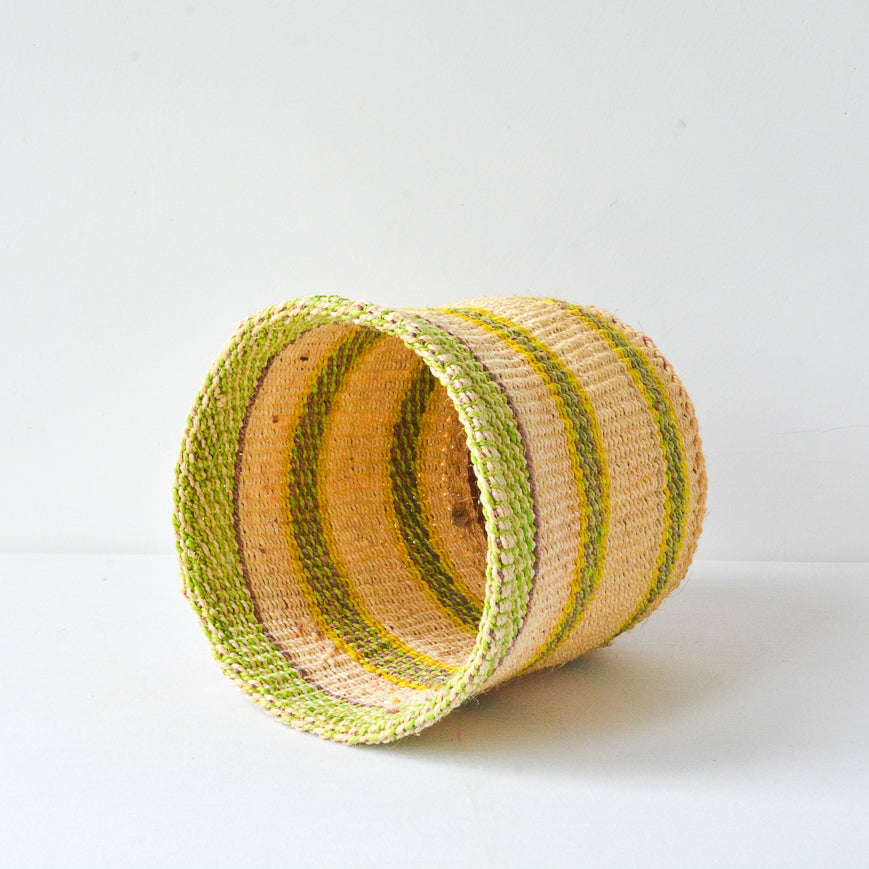 S . basket . sisal . practical weave . one-of-a-kind . G112