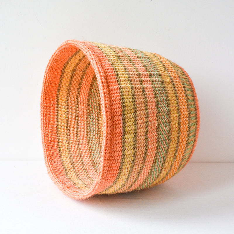 L . basket . sisal . practical weave . one-of-a-kind . O105