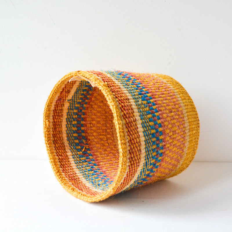 M . basket . sisal . practical weave . one-of-a-kind . O104
