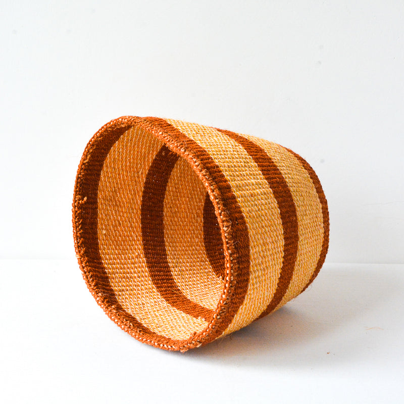 S . basket . sisal . practical weave . one-of-a-kind . O105
