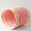 L . basket . sisal . practical weave . one-of-a-kind . P106