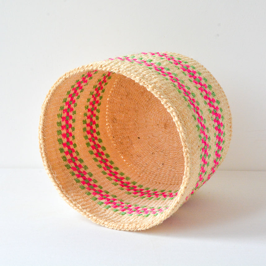 M . basket . sisal . practical weave . one-of-a-kind . P105