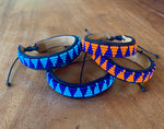 Pembe Tatu. Maasai bracelet . leather and beads .