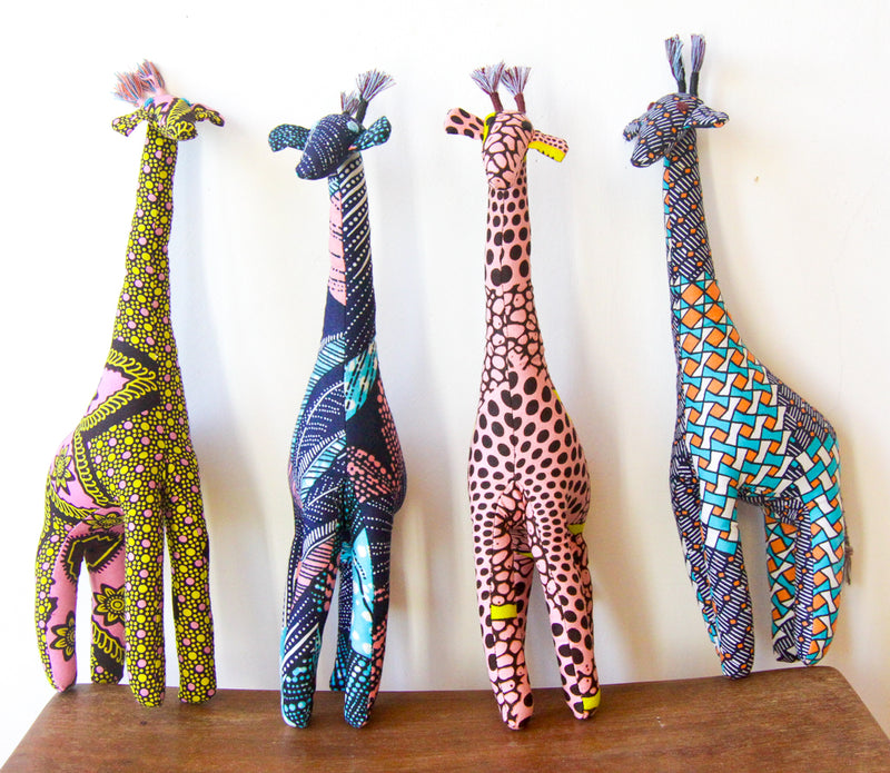 Twiga Mama . M . Giraffe . kitenge fabric
